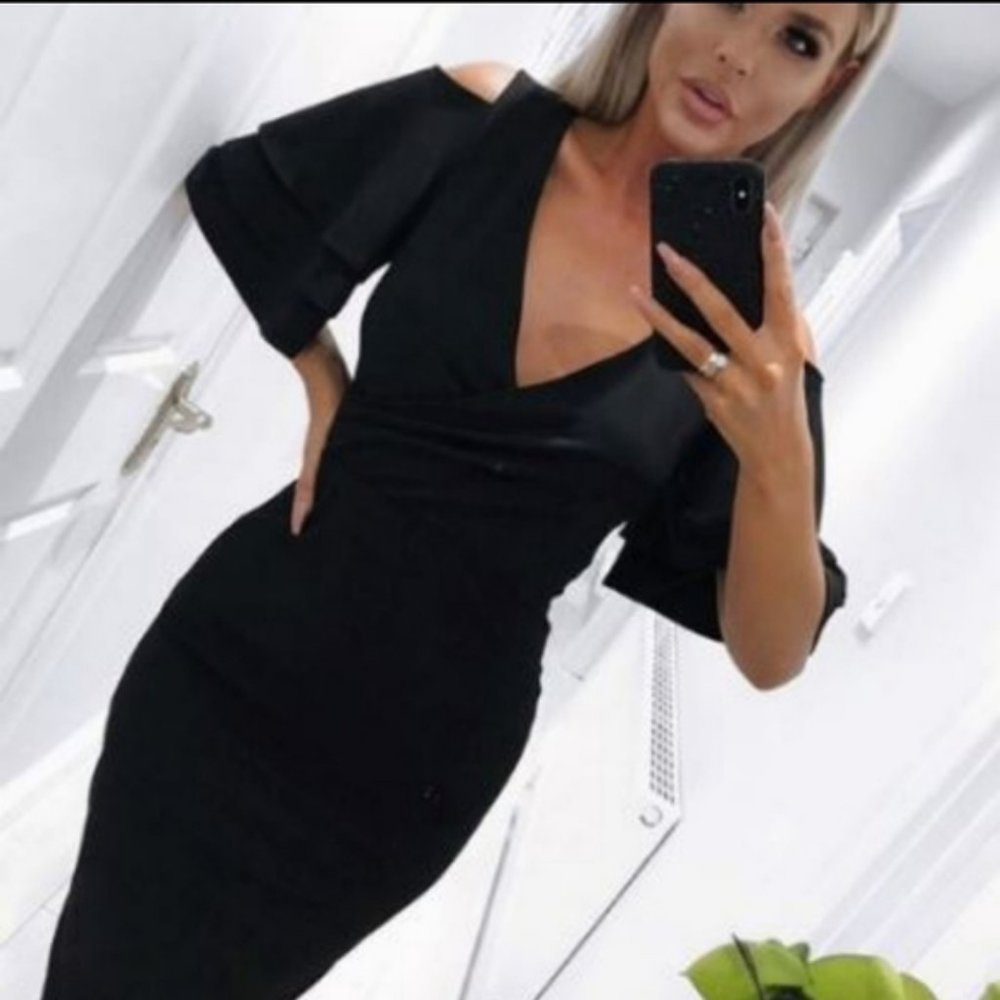 IMPORTED Form Fitting Office Dress - Picture 2 of 11